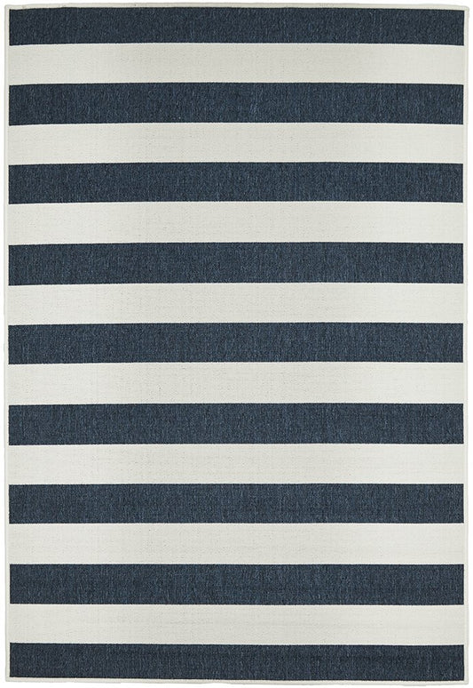Seaside 4444 Navy White Rug