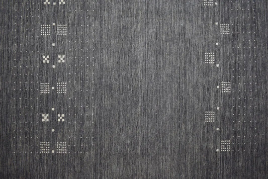 Lori 42 Grey Gabbeh Wool Rug - RugSpot