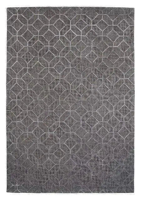 Polo 202 Grey Modern Wool Rug - RugSpot