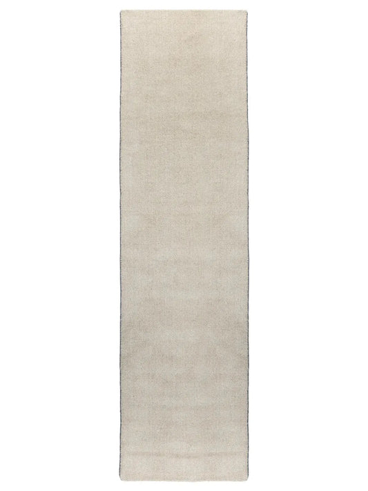 Retro Natural Modern Wool Runner - RugSpot