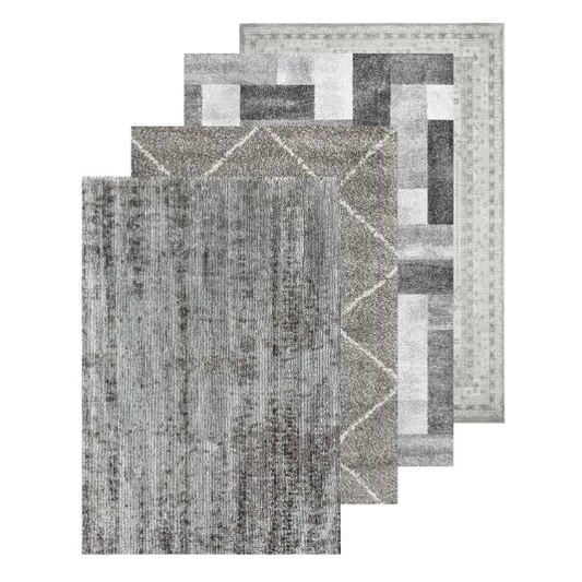 Grey and Silver Rugs