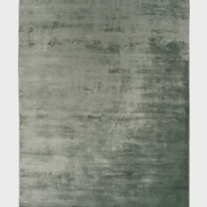 Shine Green Plain Silky Rug