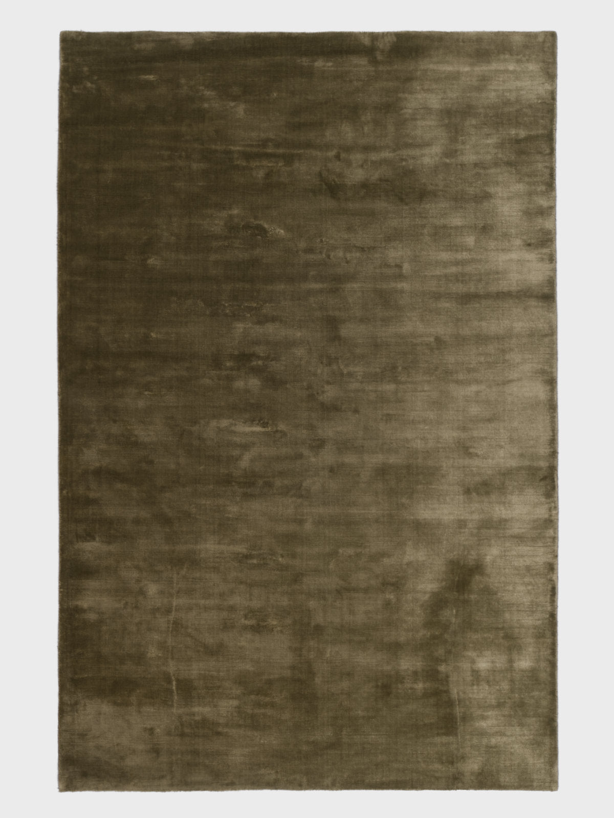 Shine Sage Plain Silky Rug