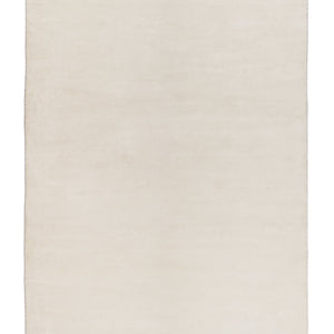 Shine White Plain Silky Rug