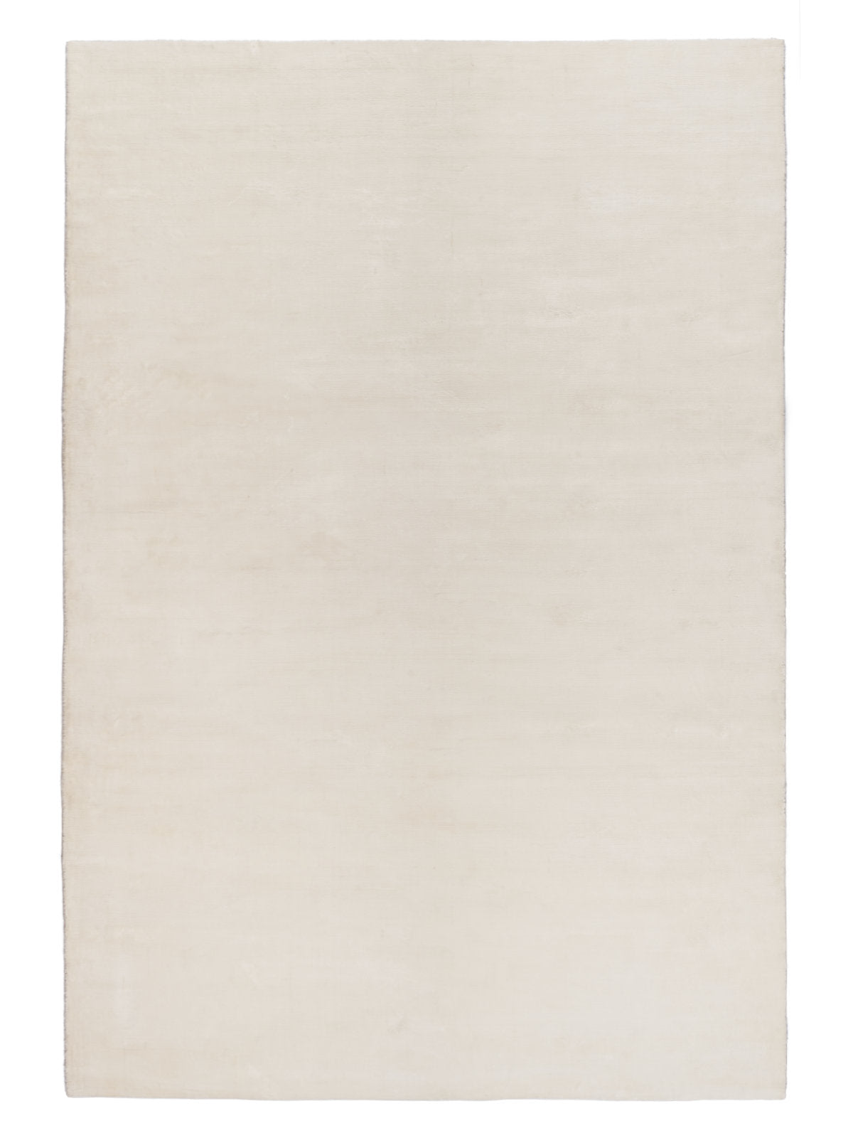 Shine White Plain Silky Rug