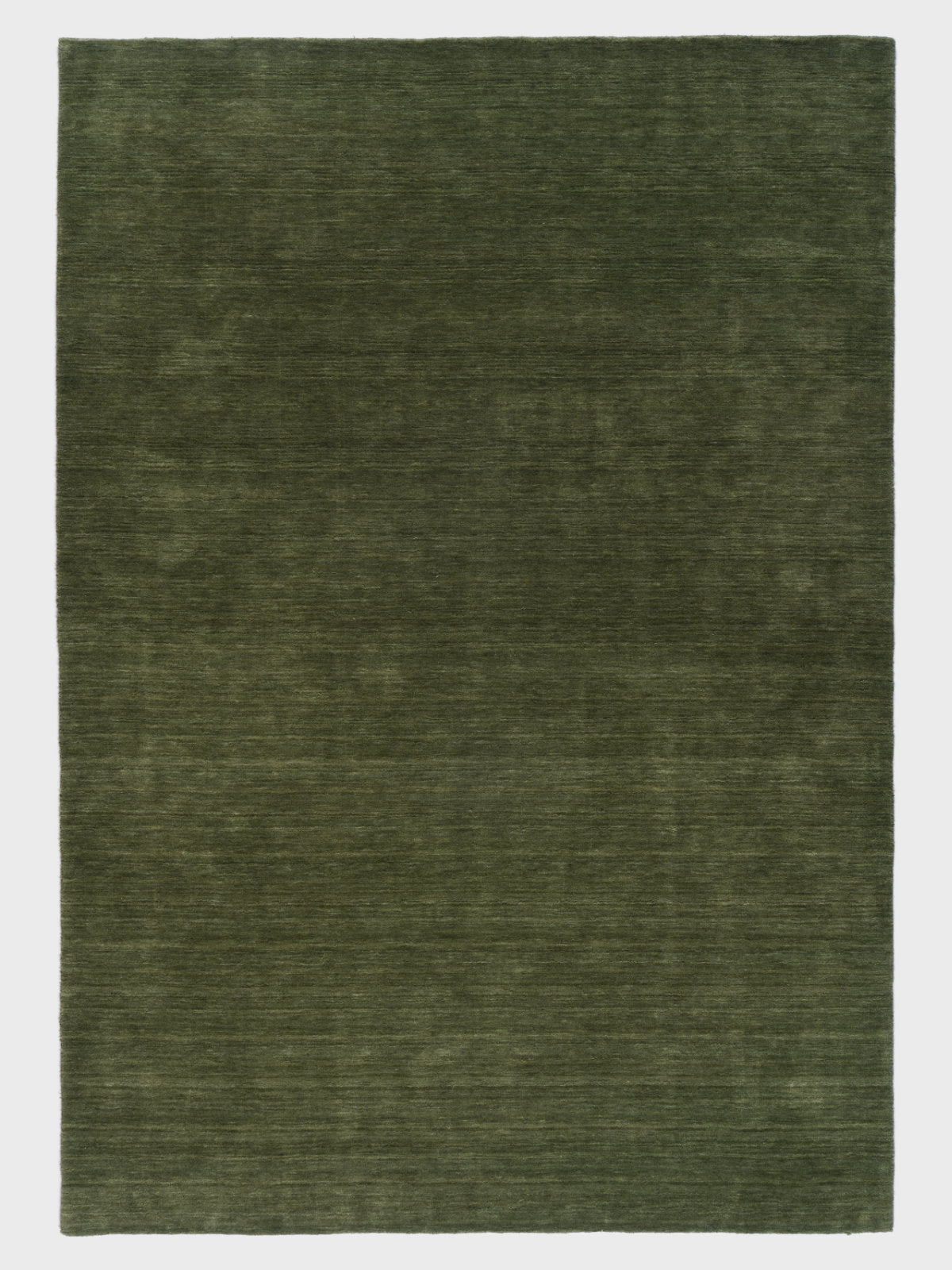 Zen Green Plain Wool Rug