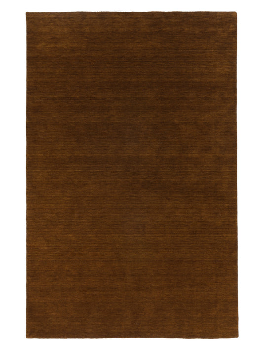 Zen Terracotta Plain Wool Rug