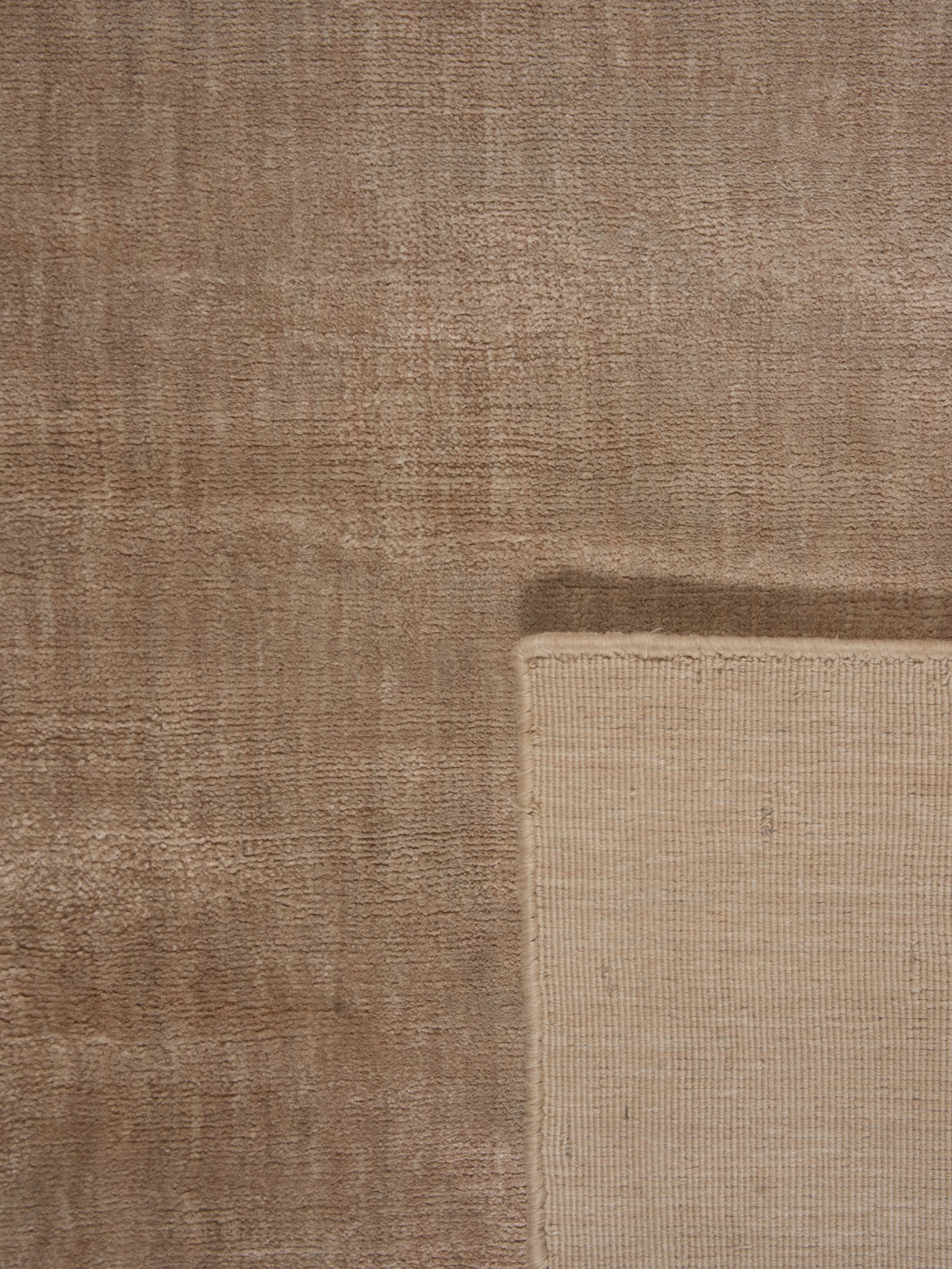 Shine Beige Plain Silky Rug