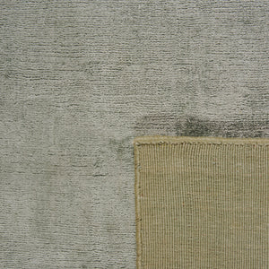 Shine Green Plain Silky Rug
