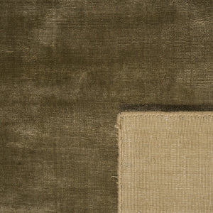 Shine Sage Plain Silky Rug