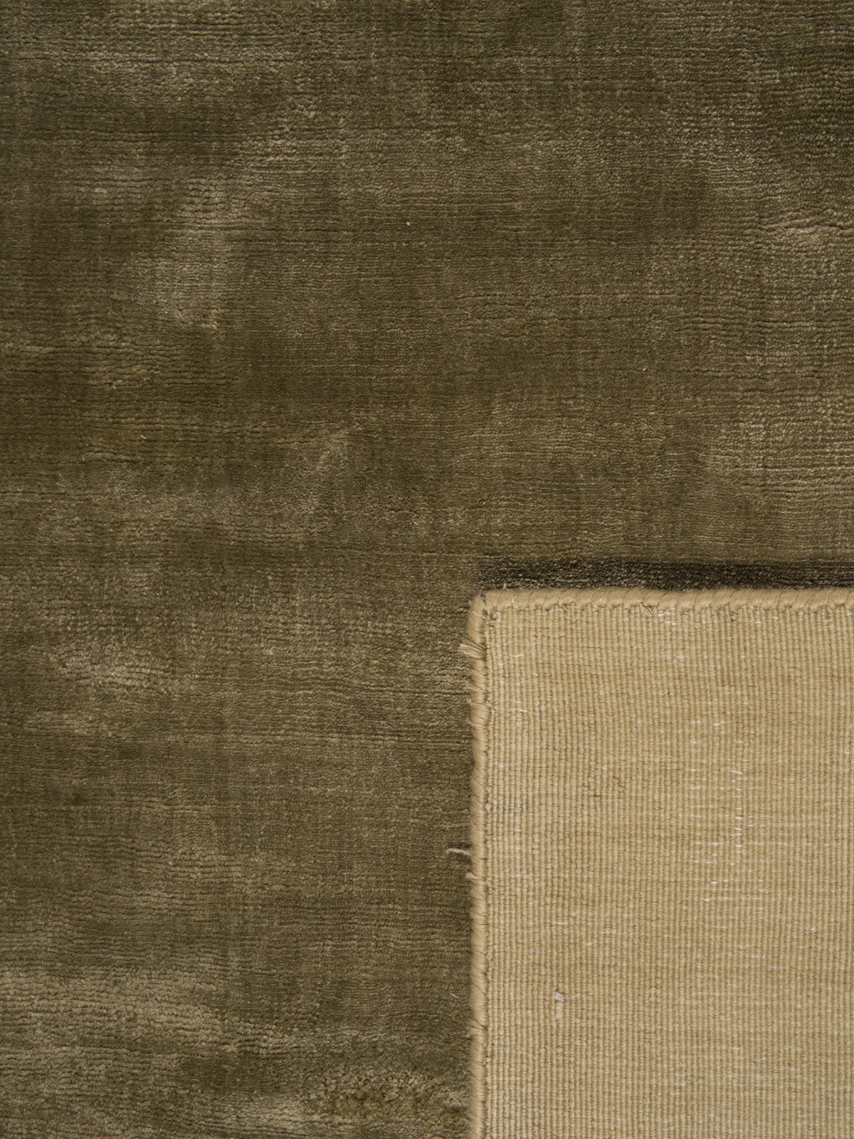 Shine Sage Plain Silky Rug