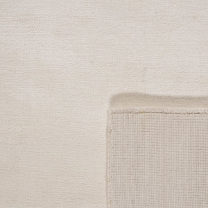 Shine White Plain Silky Rug