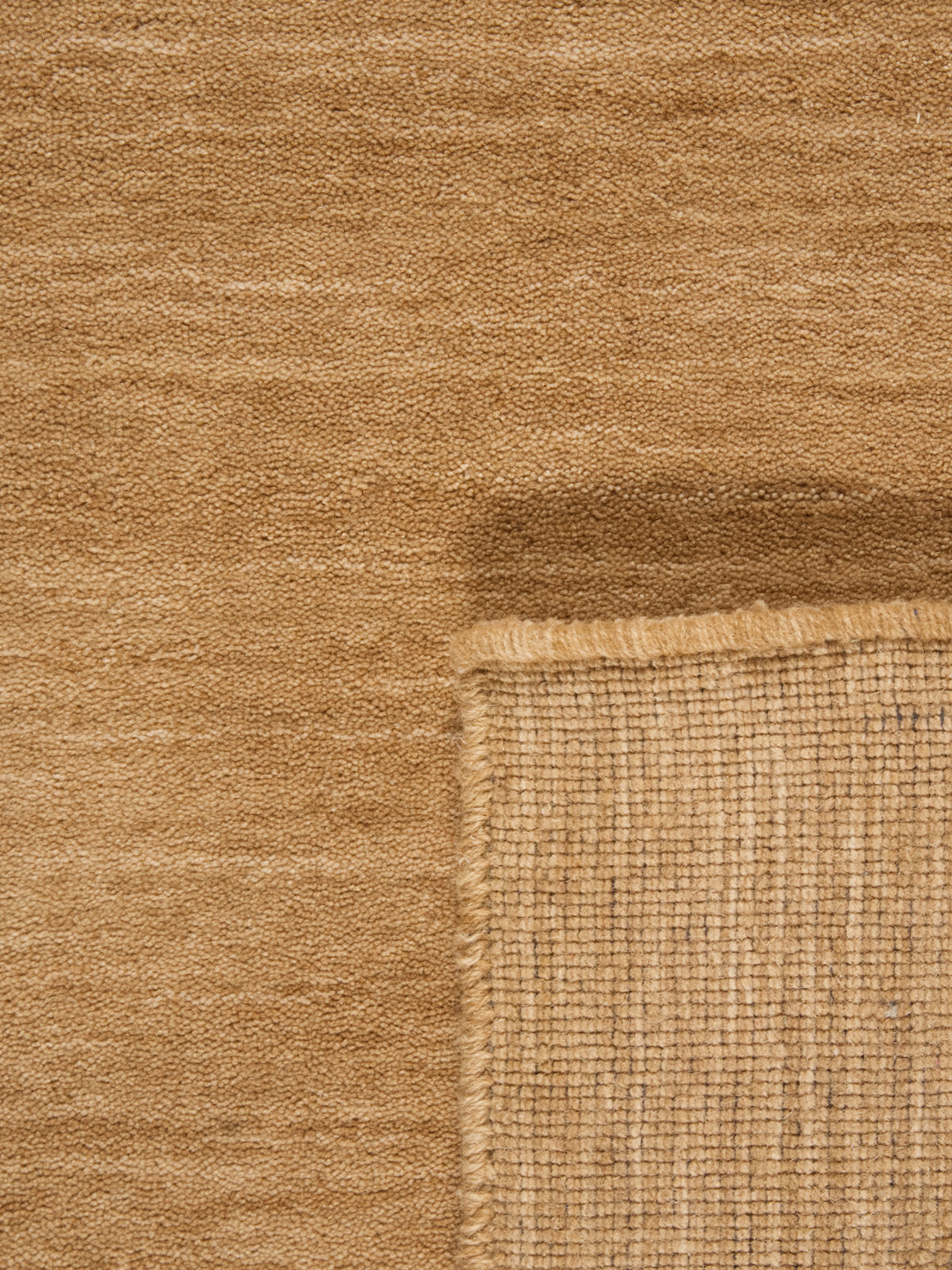 Zen Camel Plain Wool Rug