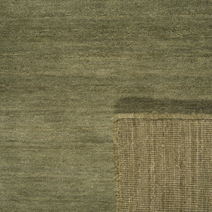 Zen Lt-Green Plain Wool Rug