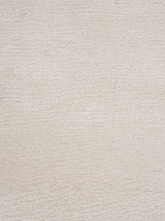 Shine White Plain Silky Rug
