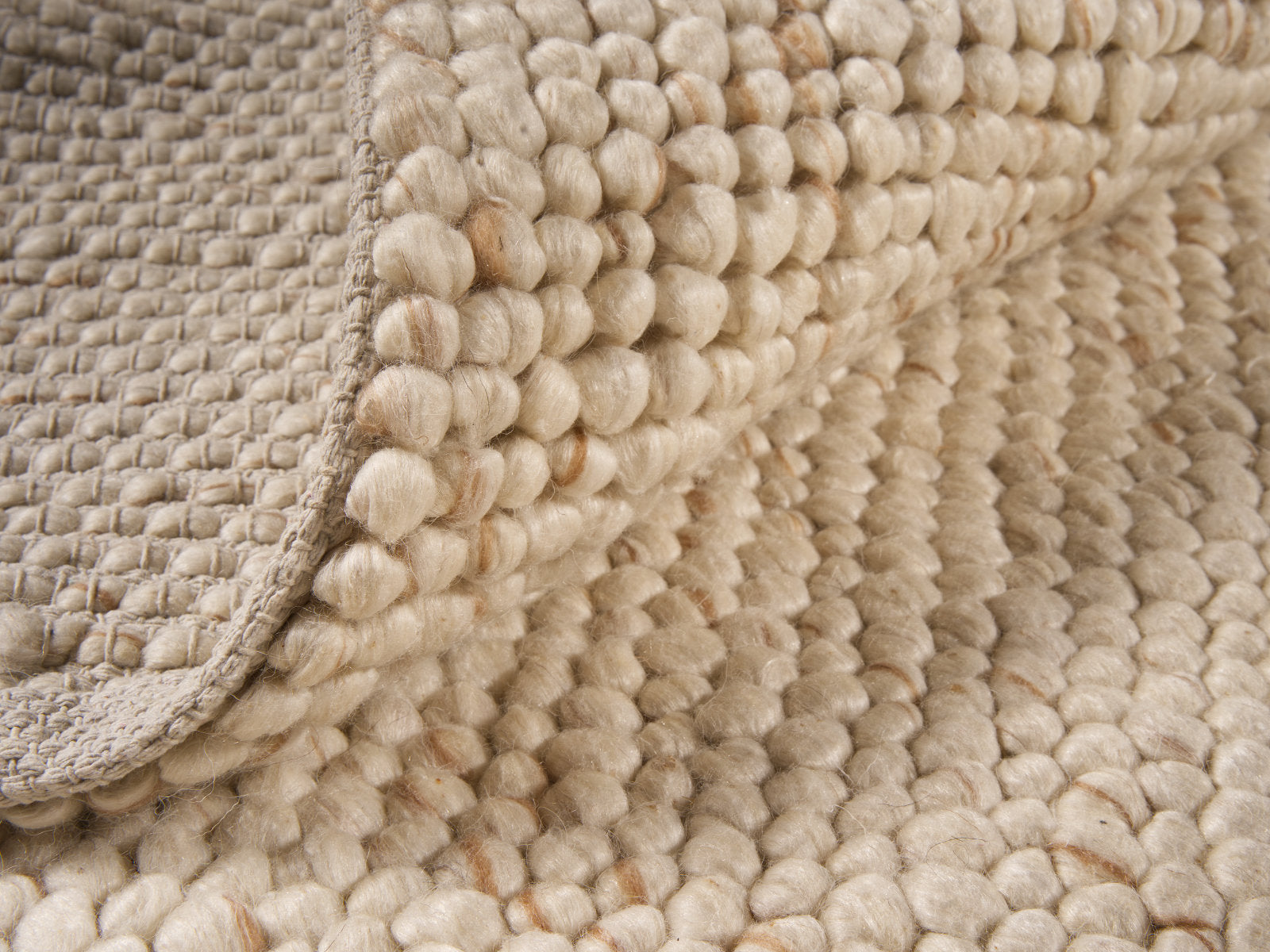 Kohi-Noor Beige Wool Rug