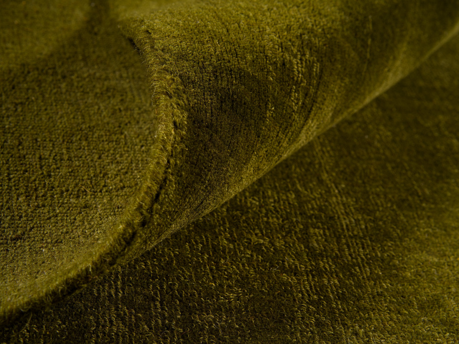 Midnight Green Modern Wool Rug