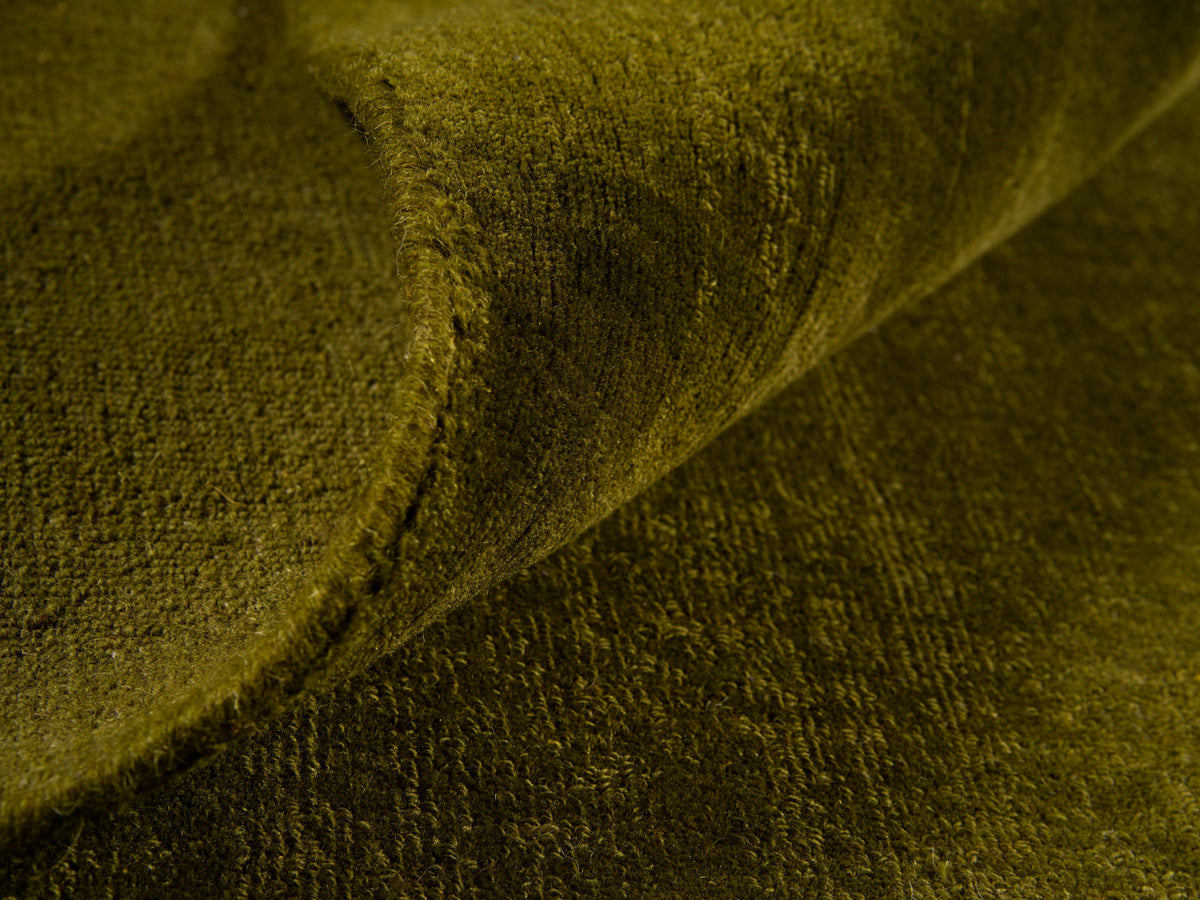 Midnight Green Modern Wool Rug