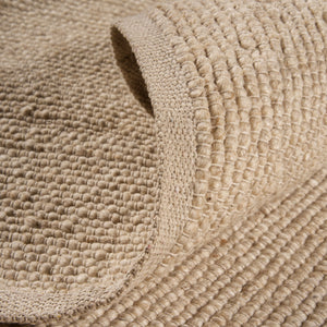 Raja Beige Wool RUg