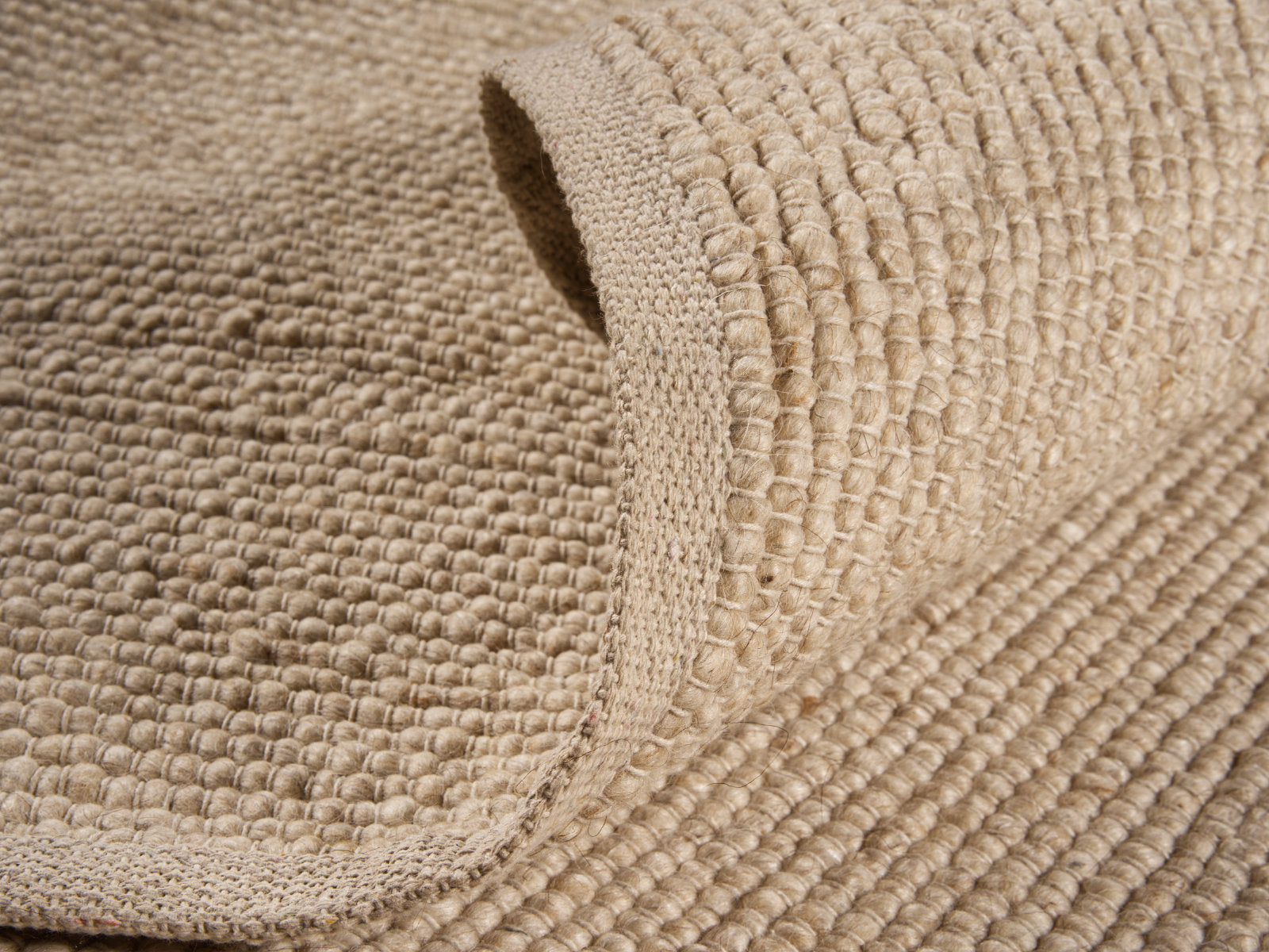 Raja Beige Wool RUg