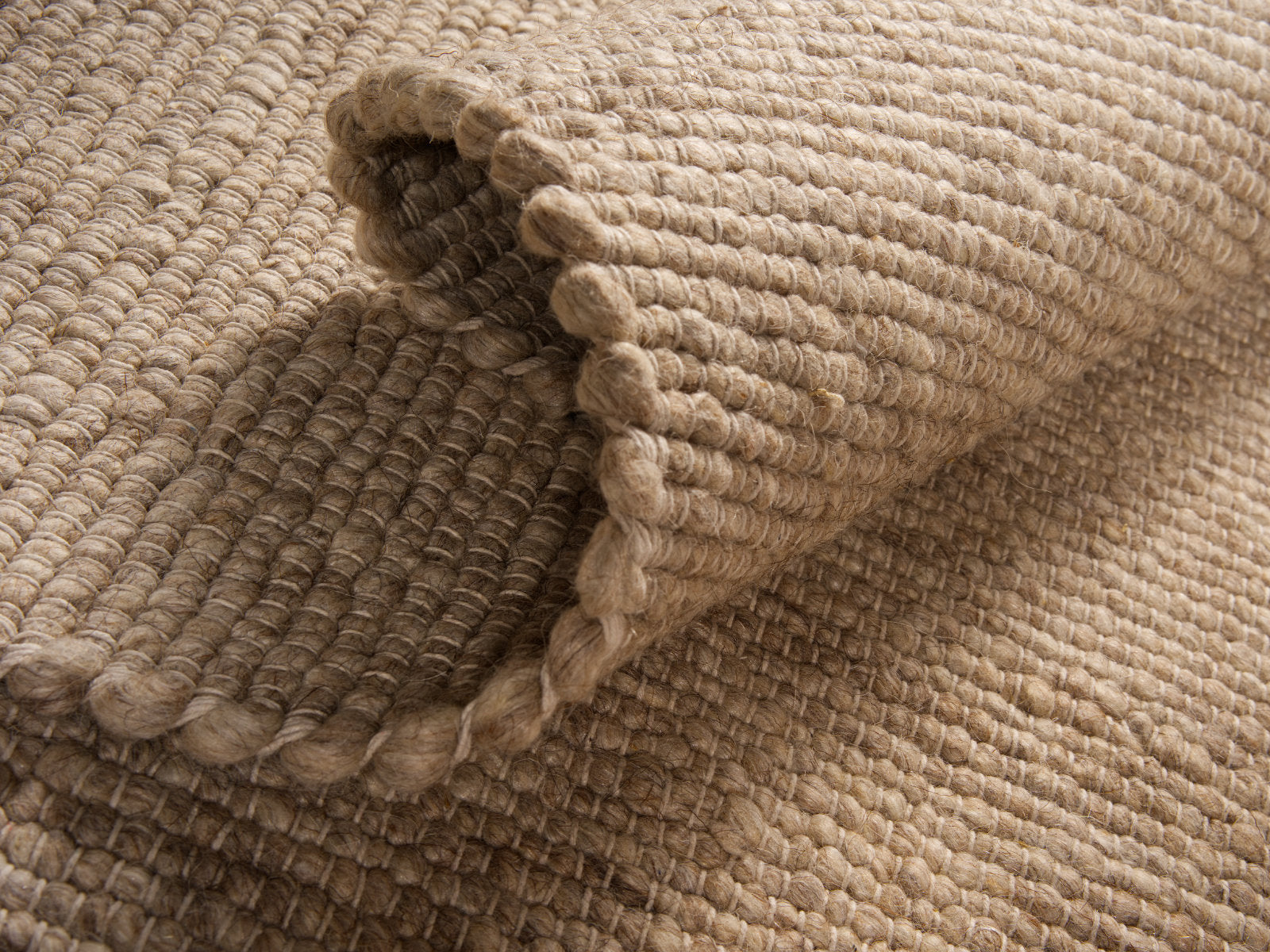 Raja Brown Wool Rug