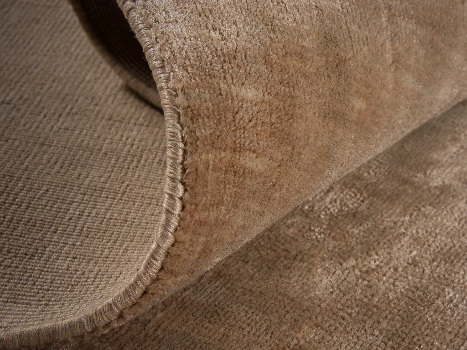 Shine Beige Plain Silky Rug