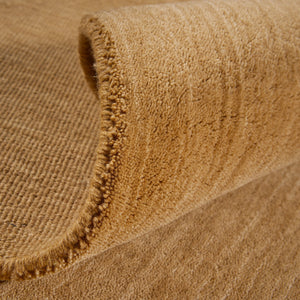 Zen Camel Plain Wool Rug
