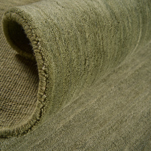 Zen Lt-Green Plain Wool Rug