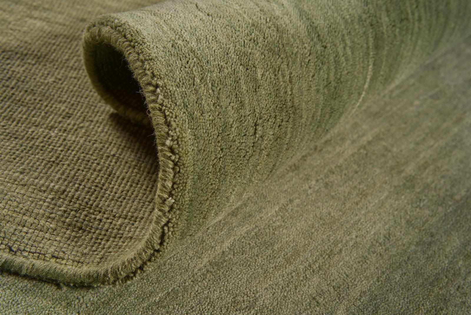 Zen Lt-Green Plain Wool Rug