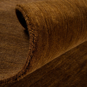 Zen Terracotta Plain Wool Rug
