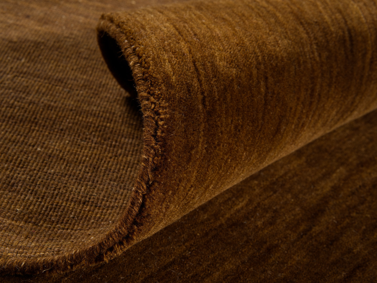 Zen Terracotta Plain Wool Rug