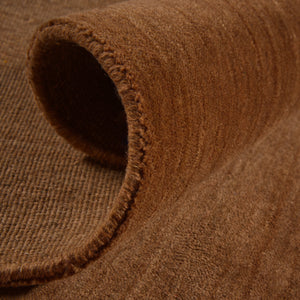 Zen Taupe Plain Wool Rug