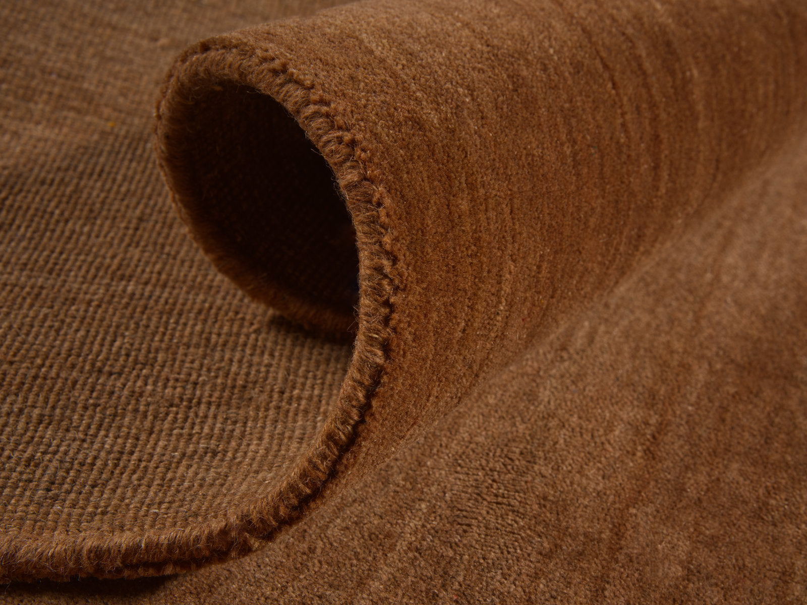 Zen Taupe Plain Wool Rug
