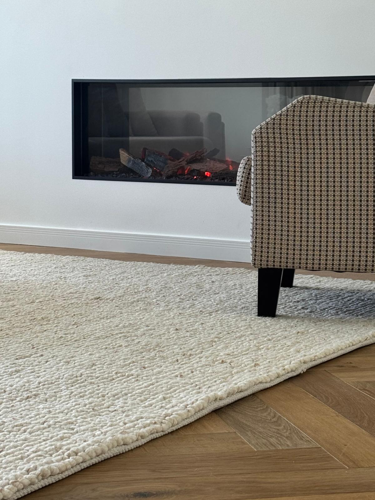 Kohi Noor Cream Wool Rug
