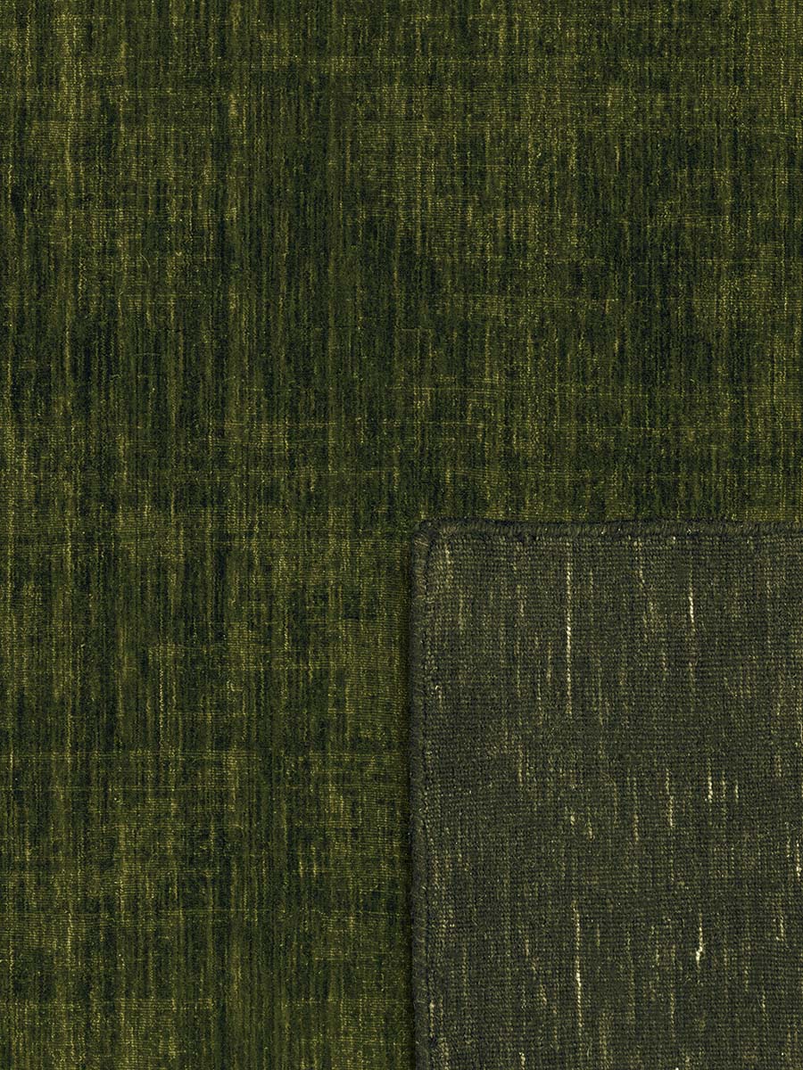 Midnight Green Modern Wool Rug