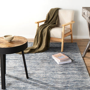 Allure Indigo Cotton Rayon Rug