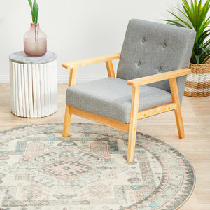 Avenue 704 Silver Round Rug