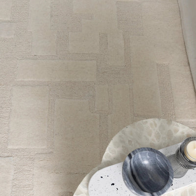Albion Ivory Wool Rug MAARIA