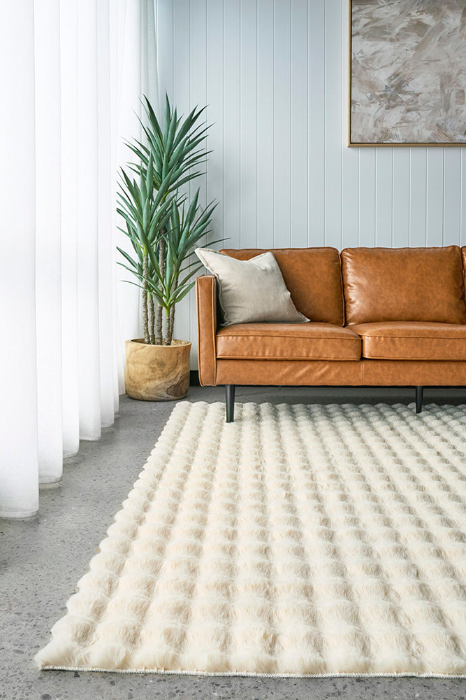 Bubble Natural - Machine Washable Rug