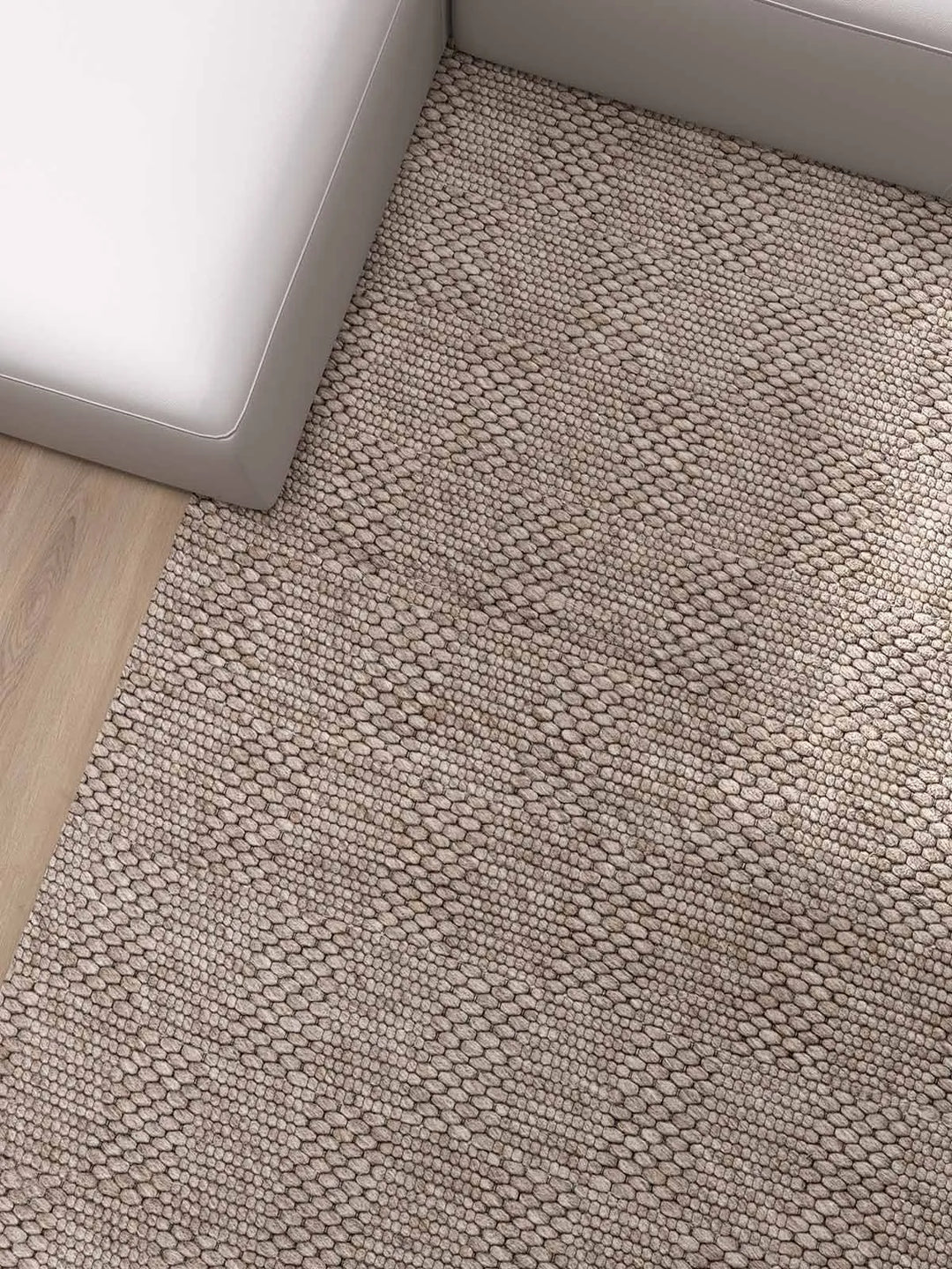 Burberry Taupe Modern Wool Rug - RugSpot