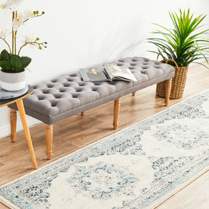 Century 922 White Runner Rug