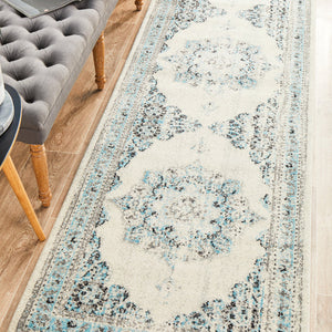Century 922 White Runner Rug