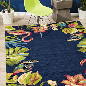 Copacabana Tropical Garden Stunning Indoor Outdoor Rug