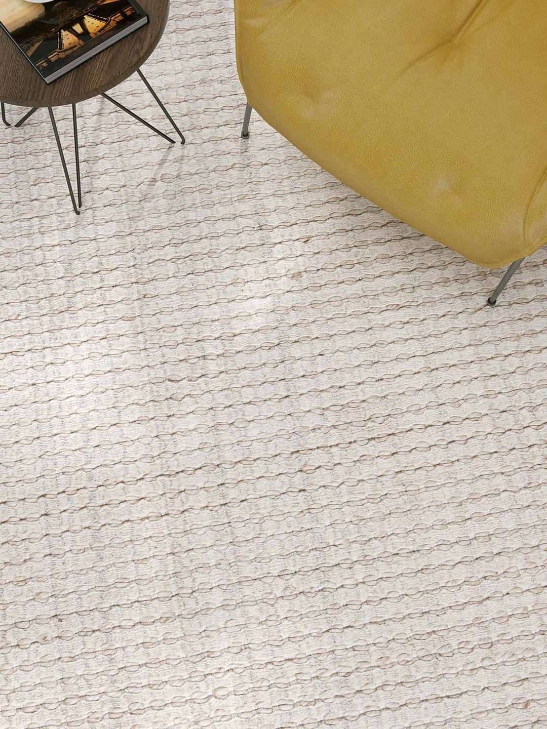 Cable Bone Modern Wool Rug