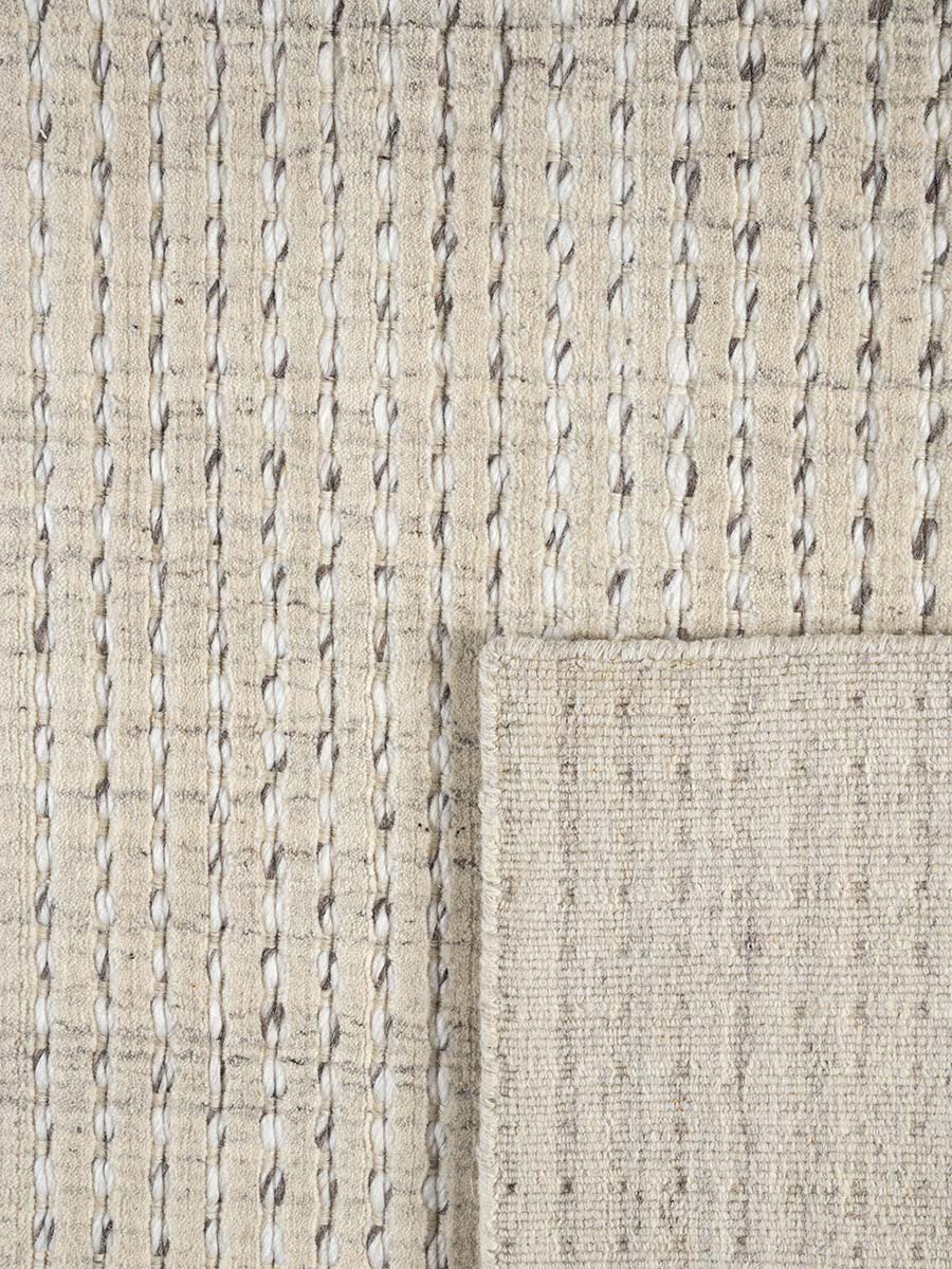 Cable Latte Modern Wool Rug