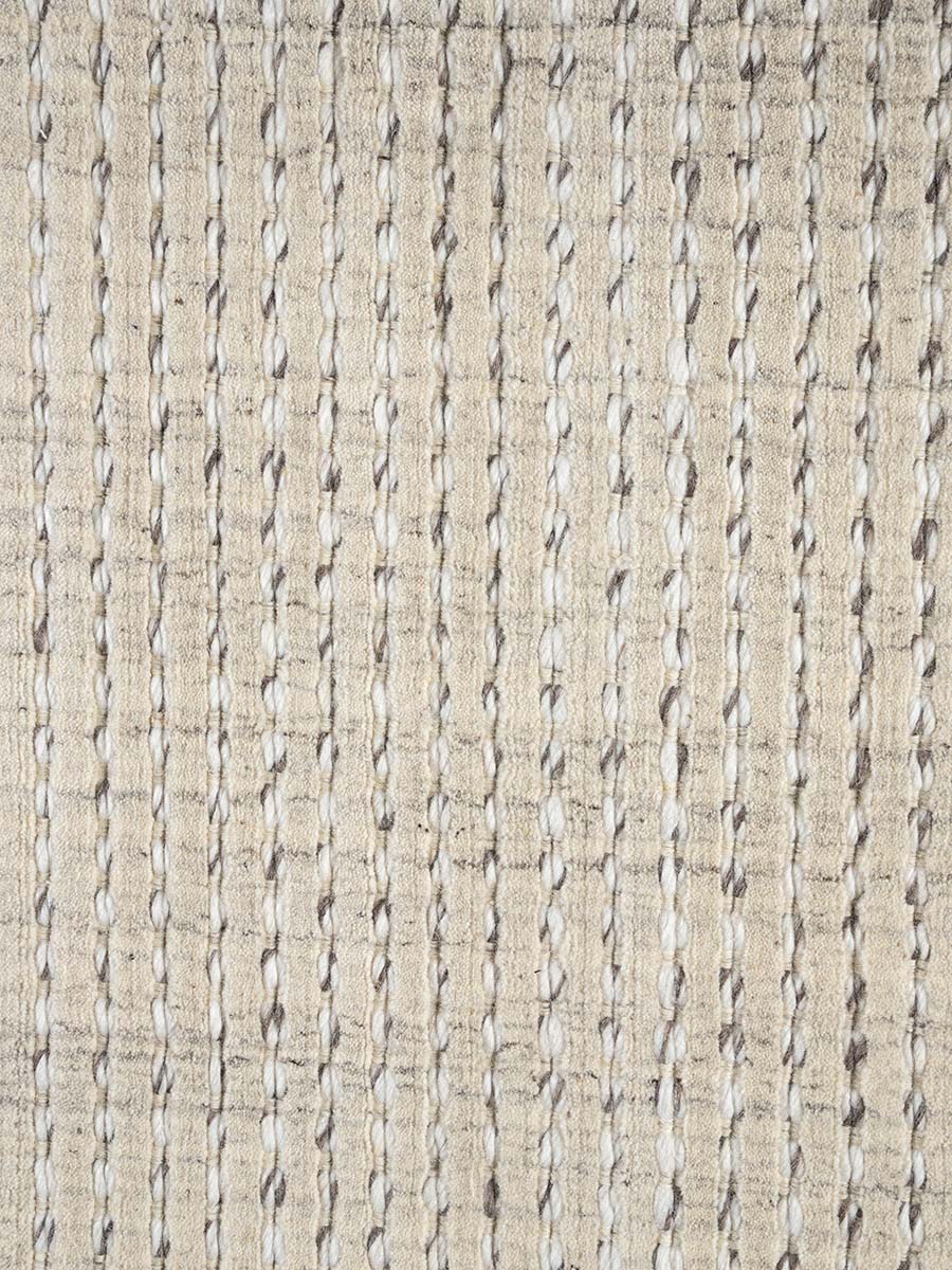 Cable Latte Modern Wool Rug