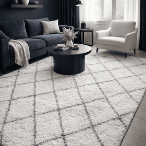 Casablanca White Moroccan Wool Rug