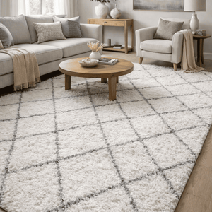 Casablanca White Moroccan Wool Rug