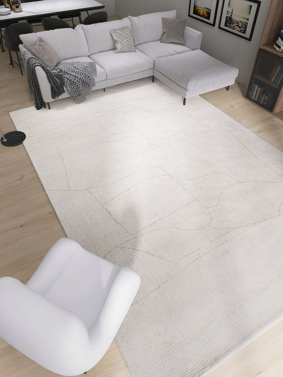 Claude 575 Natural Modern Wool Rug