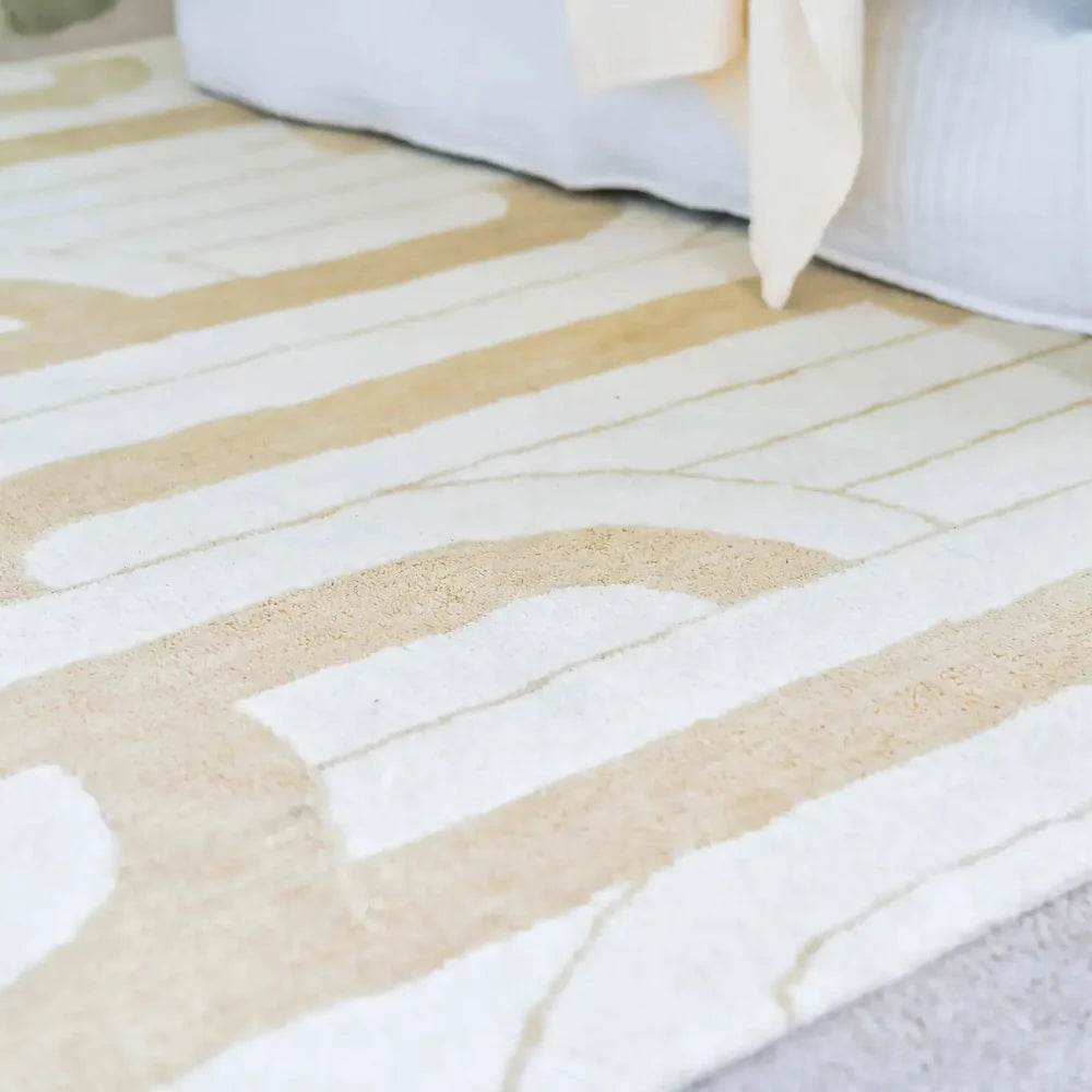 Clovelly Ivory Sand Wool Rug